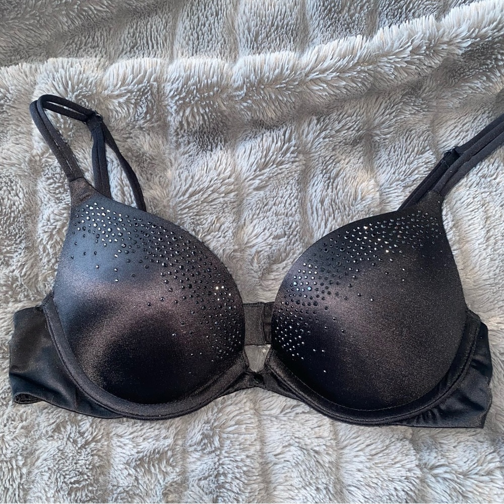 Victoria’s Secret Fashion Show Bra - Black, Bling / Rhinestones
